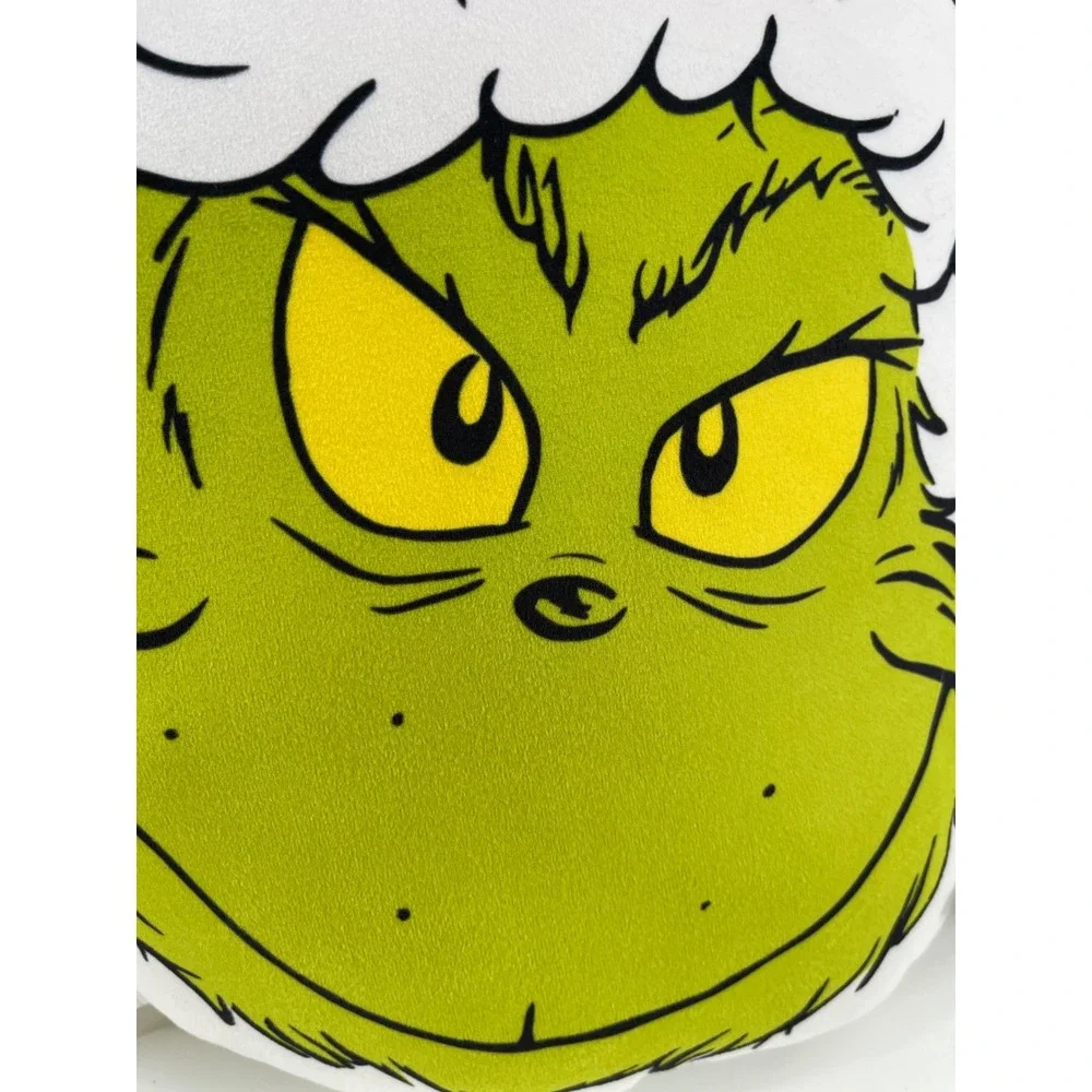 Dr. Seuss The Grinch Pillow Set Unisex OS Green NEW Holiday Decorative 2pk